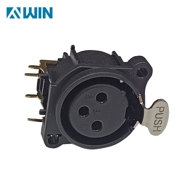 3 Pin Female 90° PCB Mount XLR